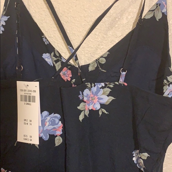 BRAND NEW A&F | Floral Mini Dress, Extra Small - Picture 3 of 6